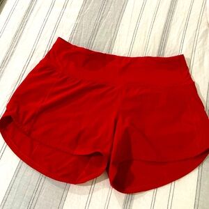 Lululemon size 4 tall speed up shorts